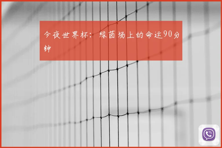今夜世界杯:绿茵场上的命运90分钟